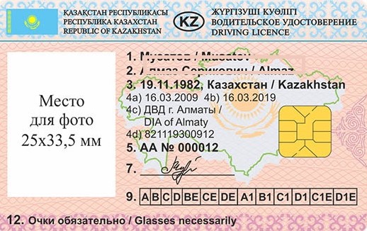 ҚР Ұлттық жүргізуші куәлігі