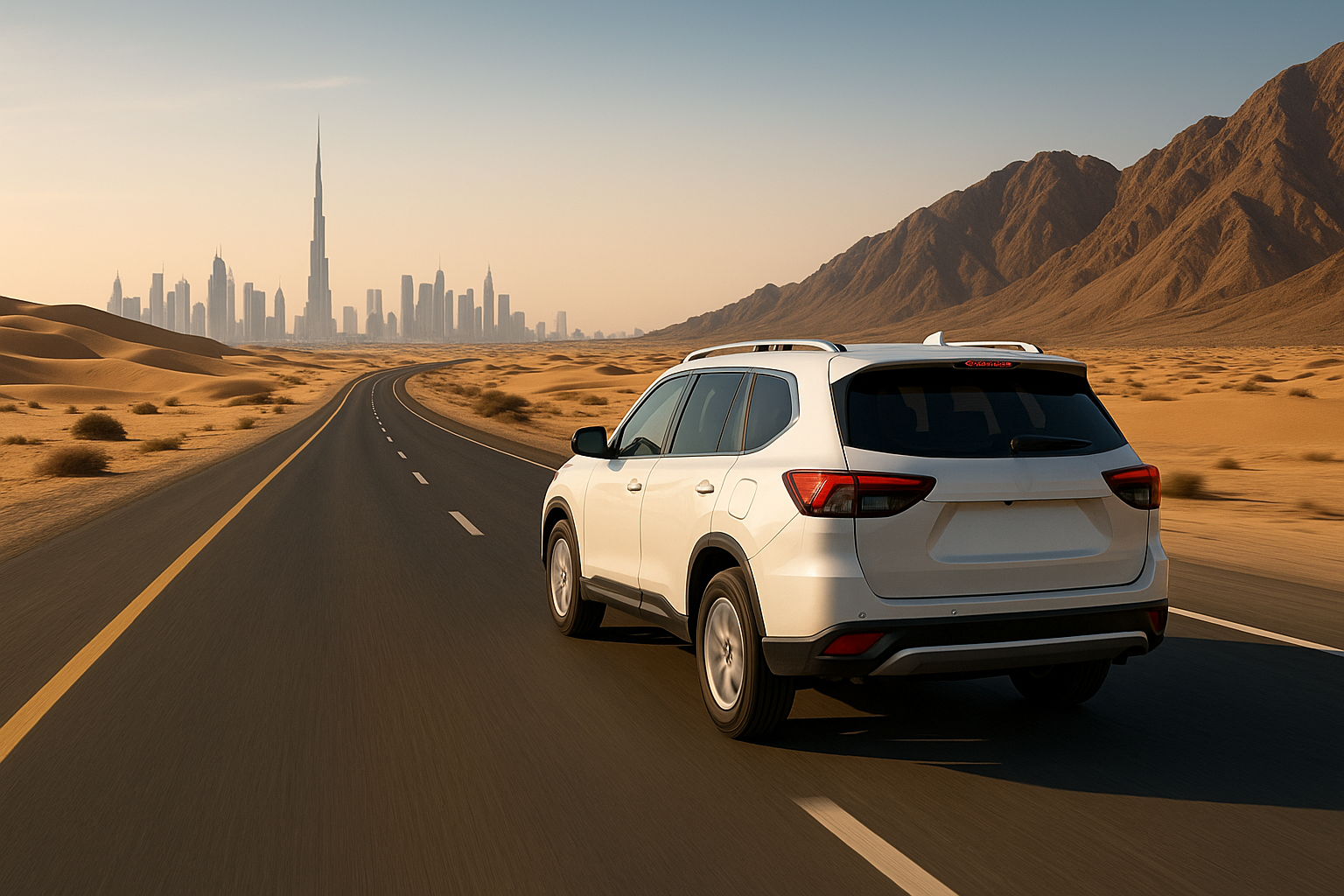 UAE Road Trip Itinerary Map and Highlights